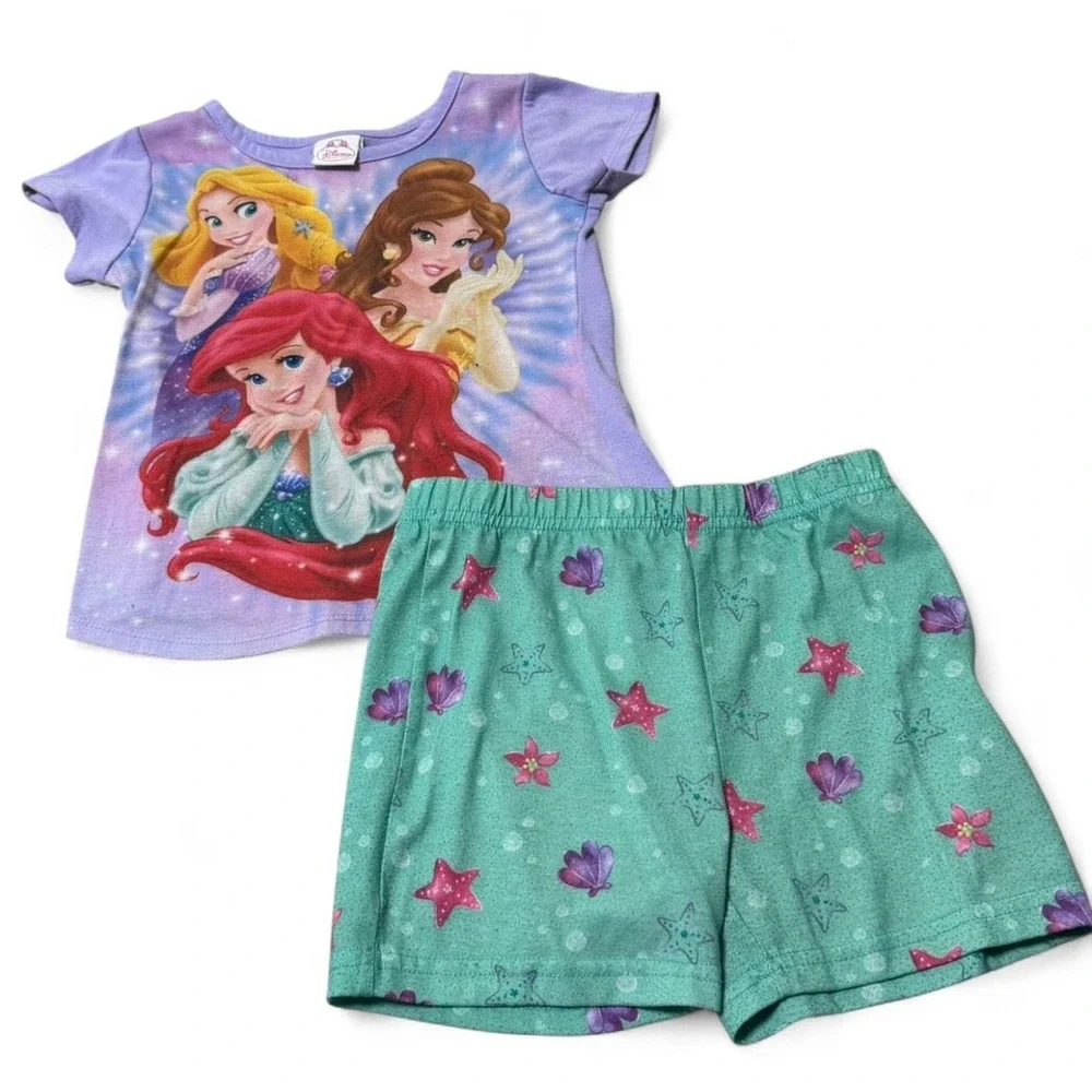 Y2K Disney Princess girls pj set